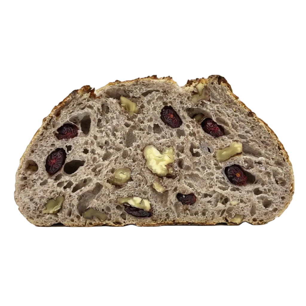 Walnuss-Cranberry-Brot aus Sauerteig